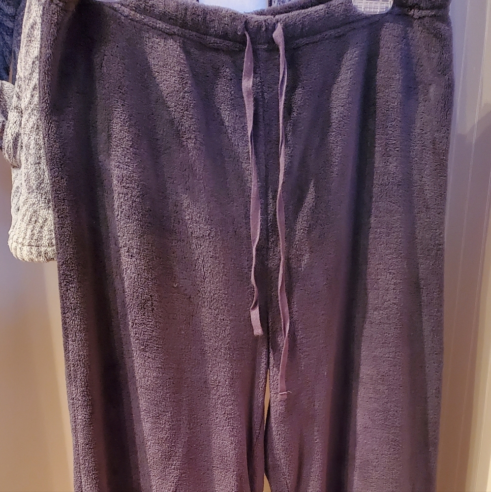 Xl Sweat Set Hood Zipper Front Pull String Pants - image 6